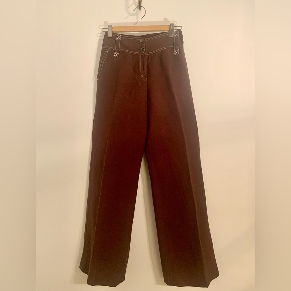 Larry Levine Brown Pants
